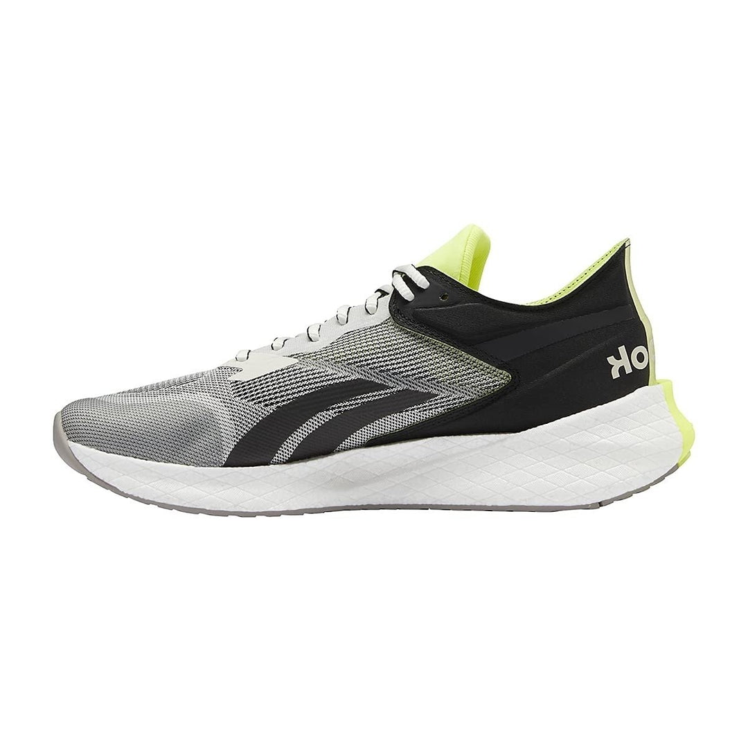 Reebok Mens Floatride Energy Symmetros Running Shoe Classic White/Core Black/Yellow Flare - FW9395 CLAWHT/CBLACK/YELFLR Image 2