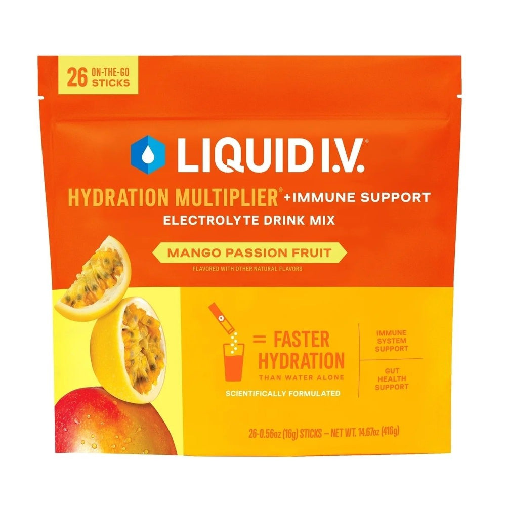 Liquid I.V. Hydration Multiplier Plus Immune Support Mango Passionfruit (26 Ct) Image 2