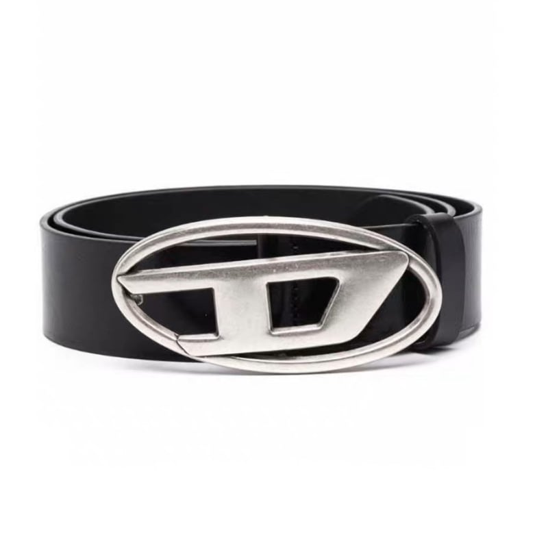 Women Fashion Simple Letter D Buckle Leather Belt Image 1