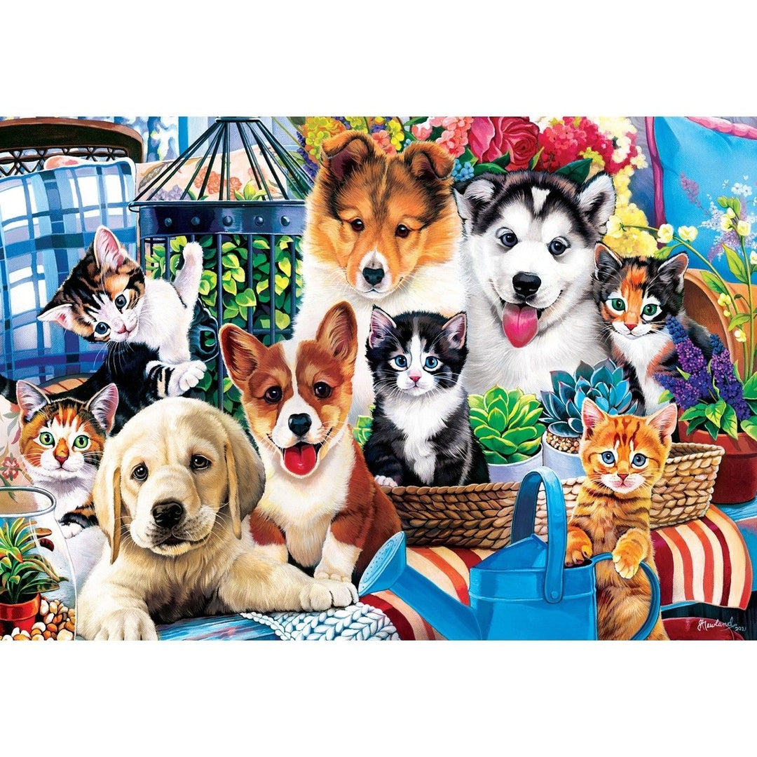 MasterPieces 2000 Piece Signature Collection Garden Protectors Jigsaw Puzzle 39"x27" Image 2