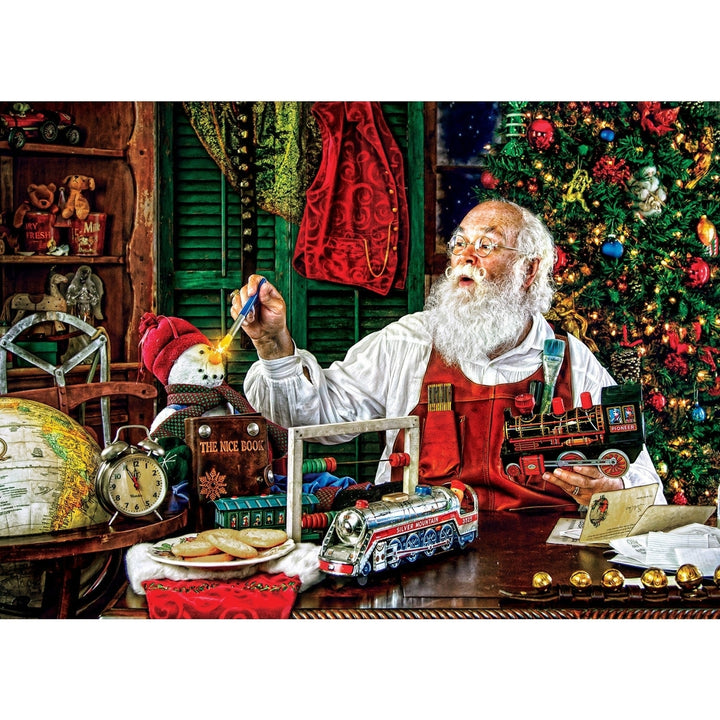 Santas Workshop 1000 Piece Jigsaw Puzzle MasterPieces Holiday Fun Eco-Friendly Image 2