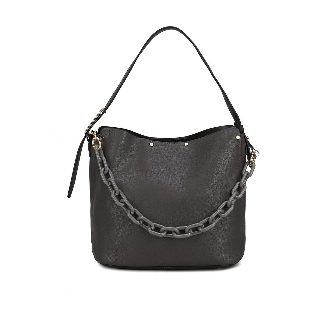 MKFCollection Chelsea Hobo Bag - Vegan Leather Designer Handbag Image 1