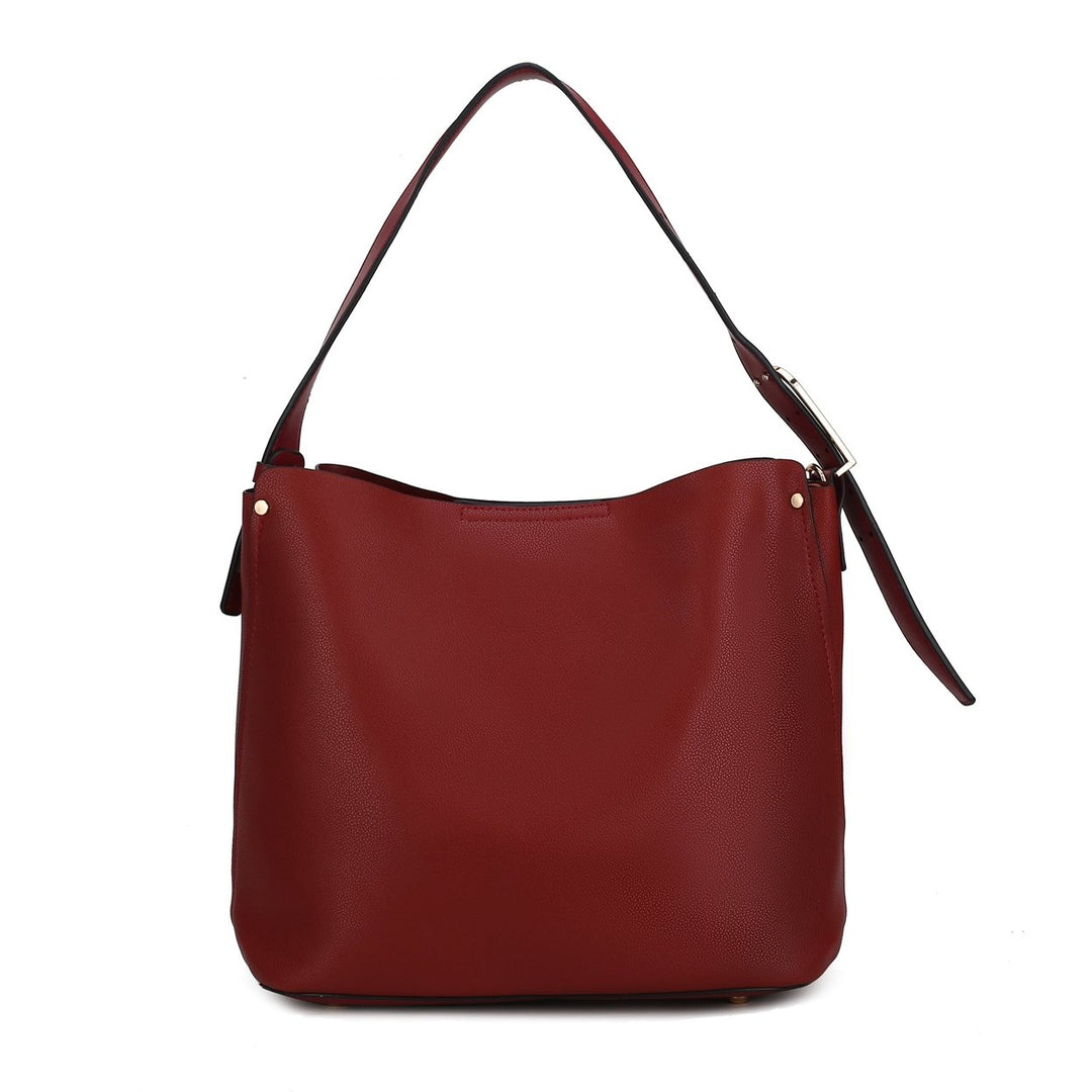 MKFCollection Chelsea Hobo Bag - Vegan Leather Designer Handbag Image 3