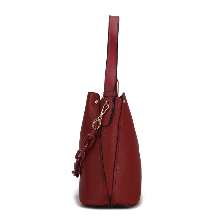 MKFCollection Chelsea Hobo Bag - Vegan Leather Designer Handbag Image 4