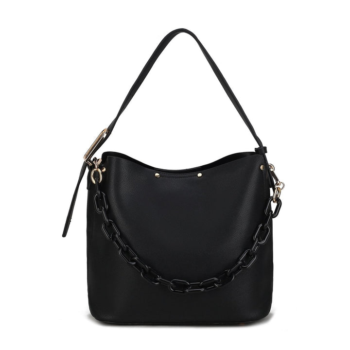 MKFCollection Chelsea Hobo Bag - Vegan Leather Designer Handbag Image 6