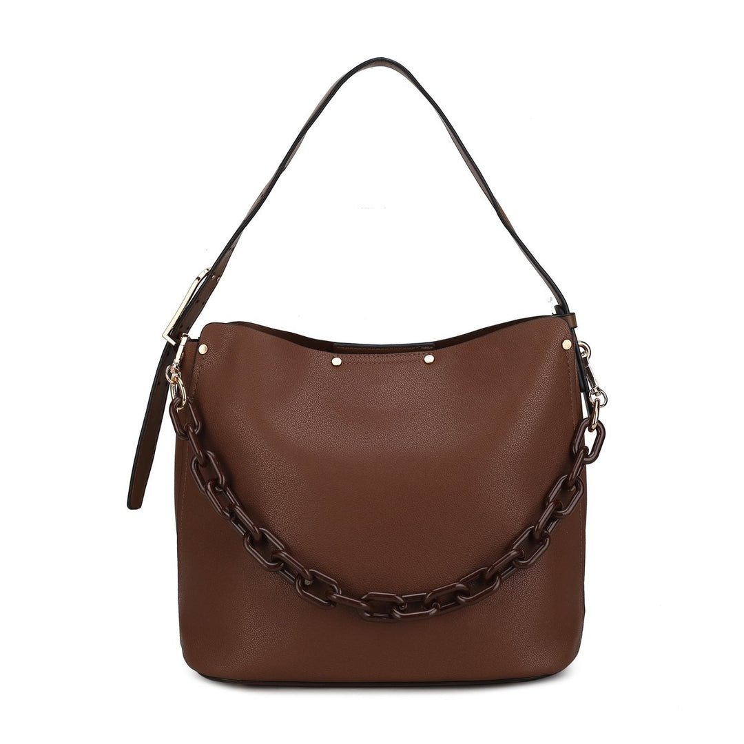 MKFCollection Chelsea Hobo Bag - Vegan Leather Designer Handbag Image 7