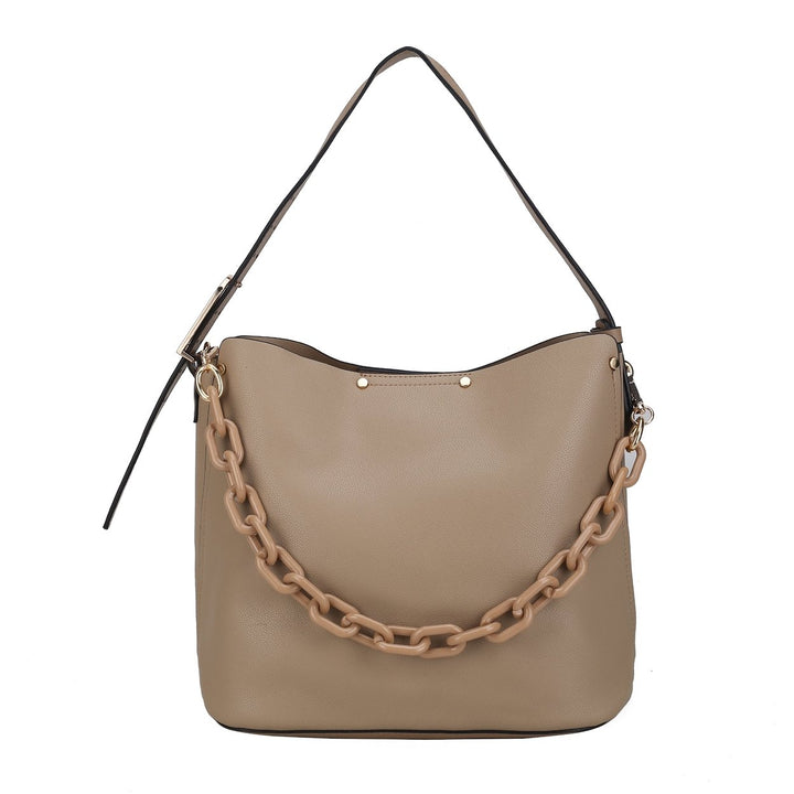 MKFCollection Chelsea Hobo Bag - Vegan Leather Designer Handbag Image 9