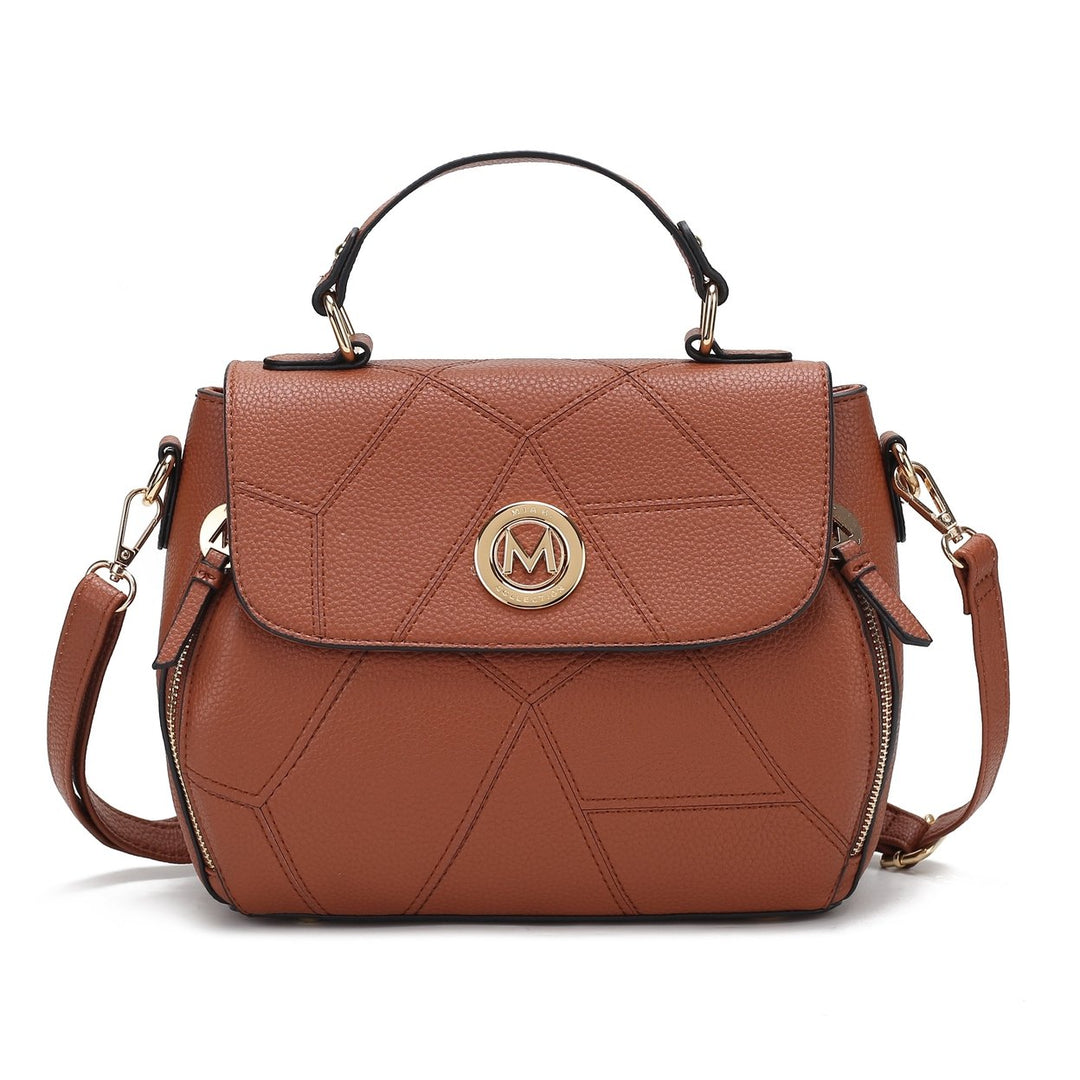 MKFCollection Clementine Shoulder Bag - Vegan Leather Designer Handbag Image 1