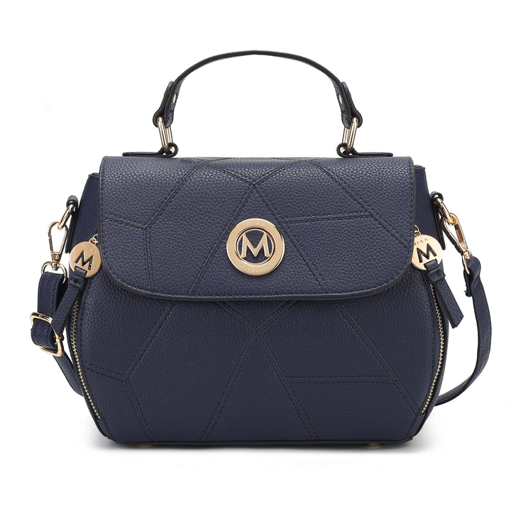 MKFCollection Clementine Shoulder Bag - Vegan Leather Designer Handbag Image 6