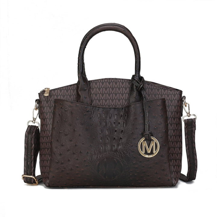 MKFCollection Collins Signature Shoulder Bag - Vegan Leather Designer Handbag Image 1