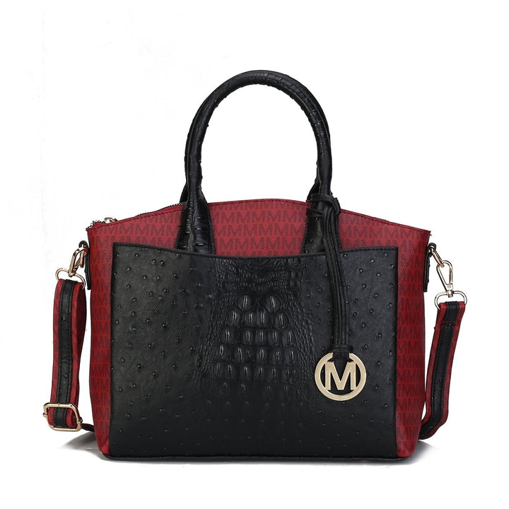 MKFCollection Collins Signature Shoulder Bag - Vegan Leather Designer Handbag Image 4