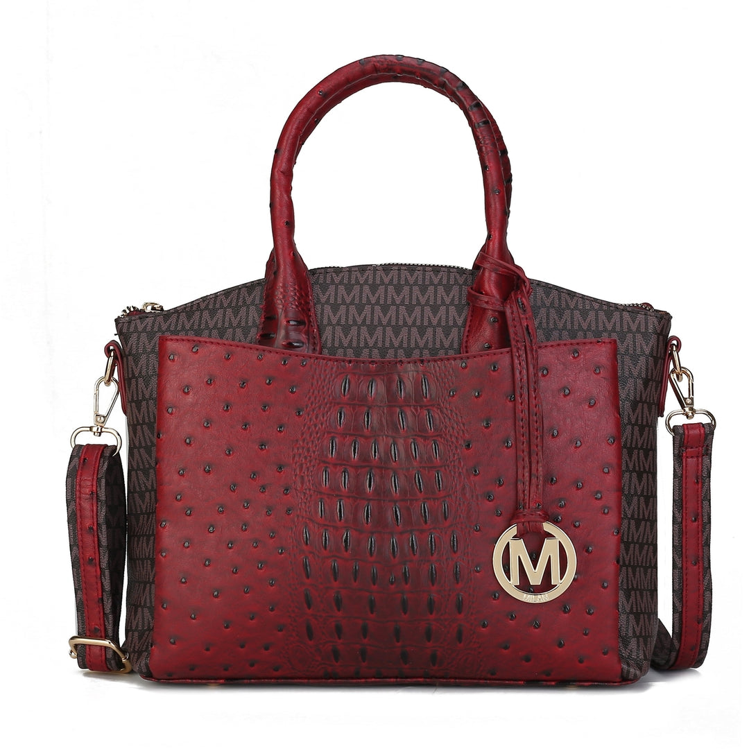 MKFCollection Collins Signature Shoulder Bag - Vegan Leather Designer Handbag Image 7