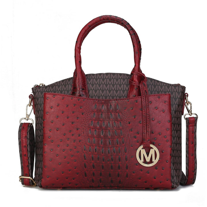 MKFCollection Collins Signature Shoulder Bag - Vegan Leather Designer Handbag Image 1