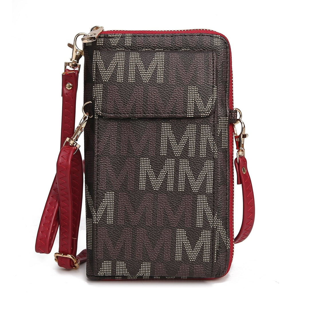 MKFCollection Cossetta Phone Crossbody - Vegan Leather Designer Handbag Image 1