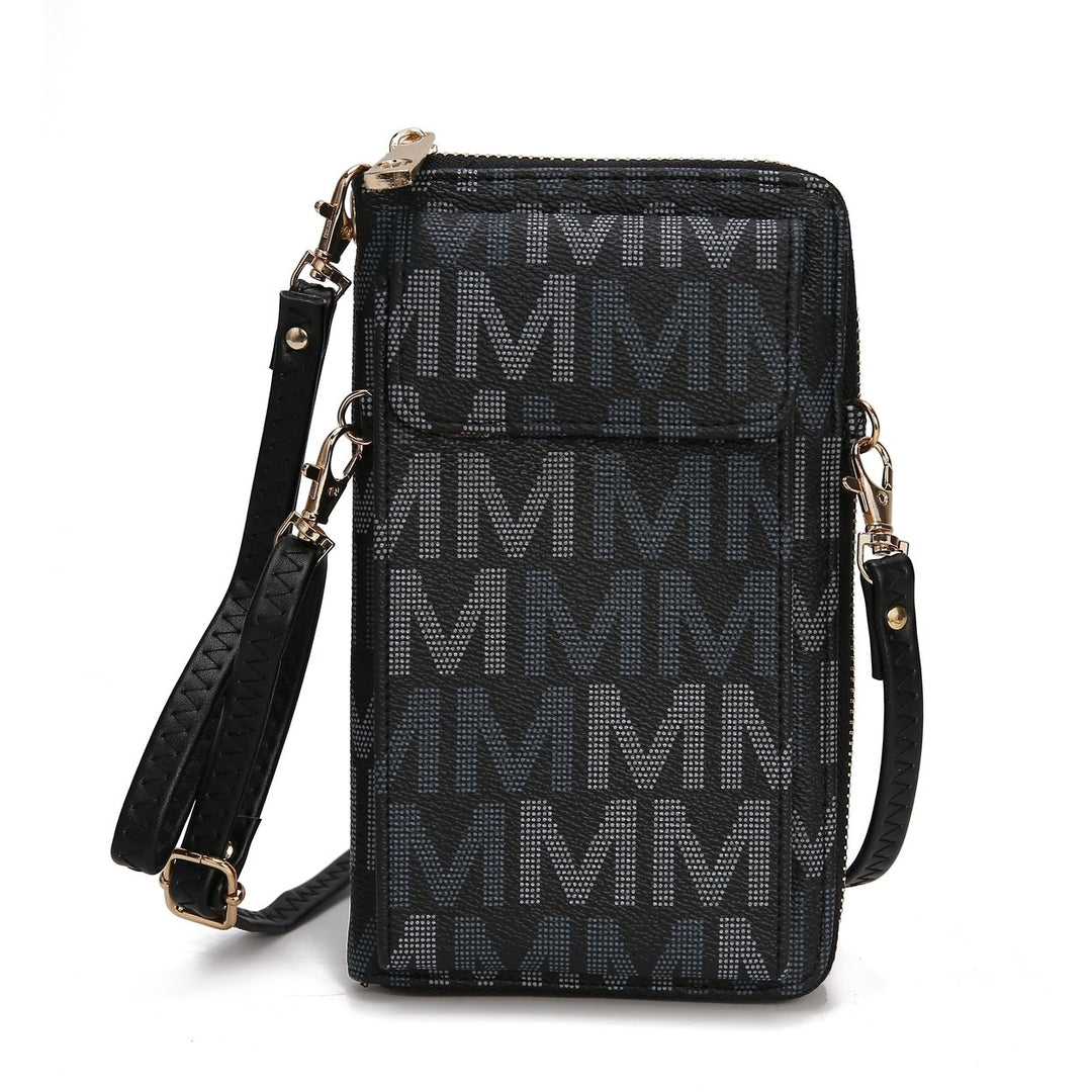 MKFCollection Cossetta Phone Crossbody - Vegan Leather Designer Handbag Image 3