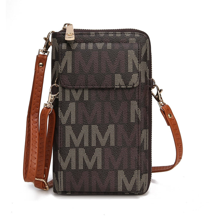 MKFCollection Cossetta Phone Crossbody - Vegan Leather Designer Handbag Image 1