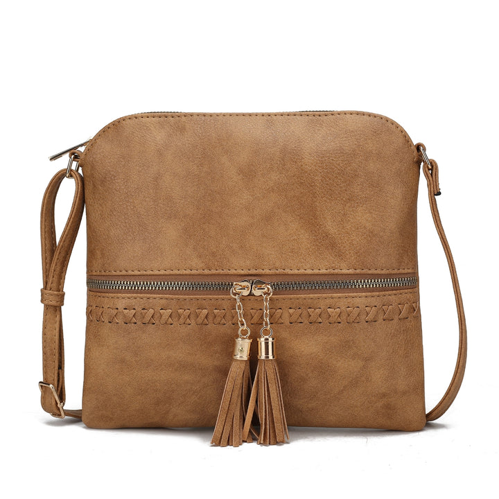 MKFCollection Corina Crossbody Bag - Vegan Leather Designer Handbag Image 4