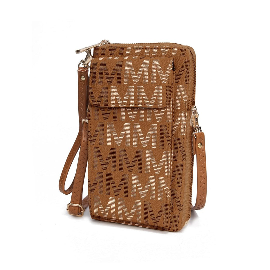 MKFCollection Cossetta Phone Crossbody - Vegan Leather Designer Handbag Image 1