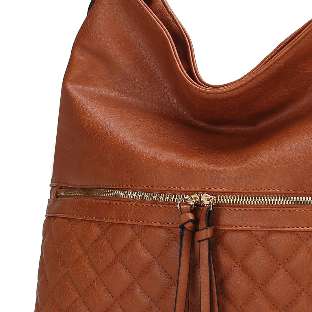 MKFCollection Dalila Shoulder Bag - Vegan Leather Designer Handbag Image 4