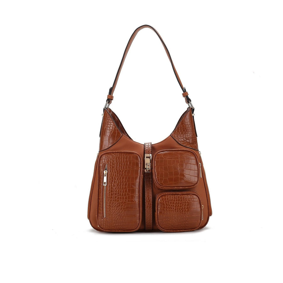 MKFCollection Daphne Shoulder Bag - Vegan Leather Designer Handbag Image 1