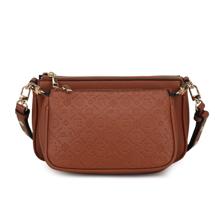 MKFCollection Dayla Shoulder Bag - Vegan Leather Designer Handbag Image 3