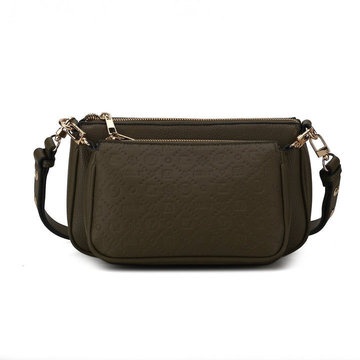 MKFCollection Dayla Shoulder Bag - Vegan Leather Designer Handbag Image 7