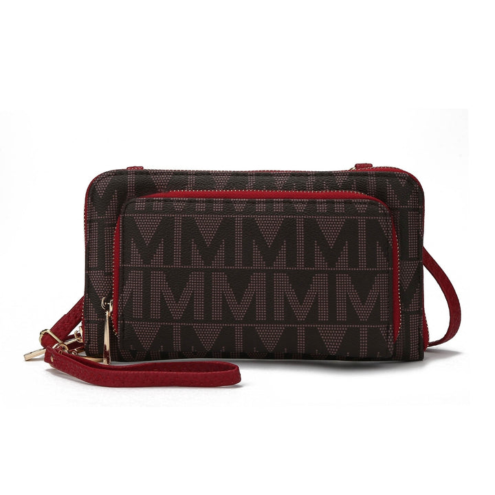 MKFCollection Dilma Phone Crossbody Bag - Vegan Leather Designer Handbag Image 9