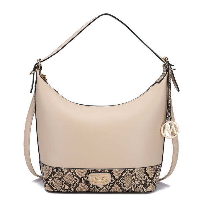 MKFCollection Diana Shoulder Bag - Vegan Leather Designer Handbag Image 3