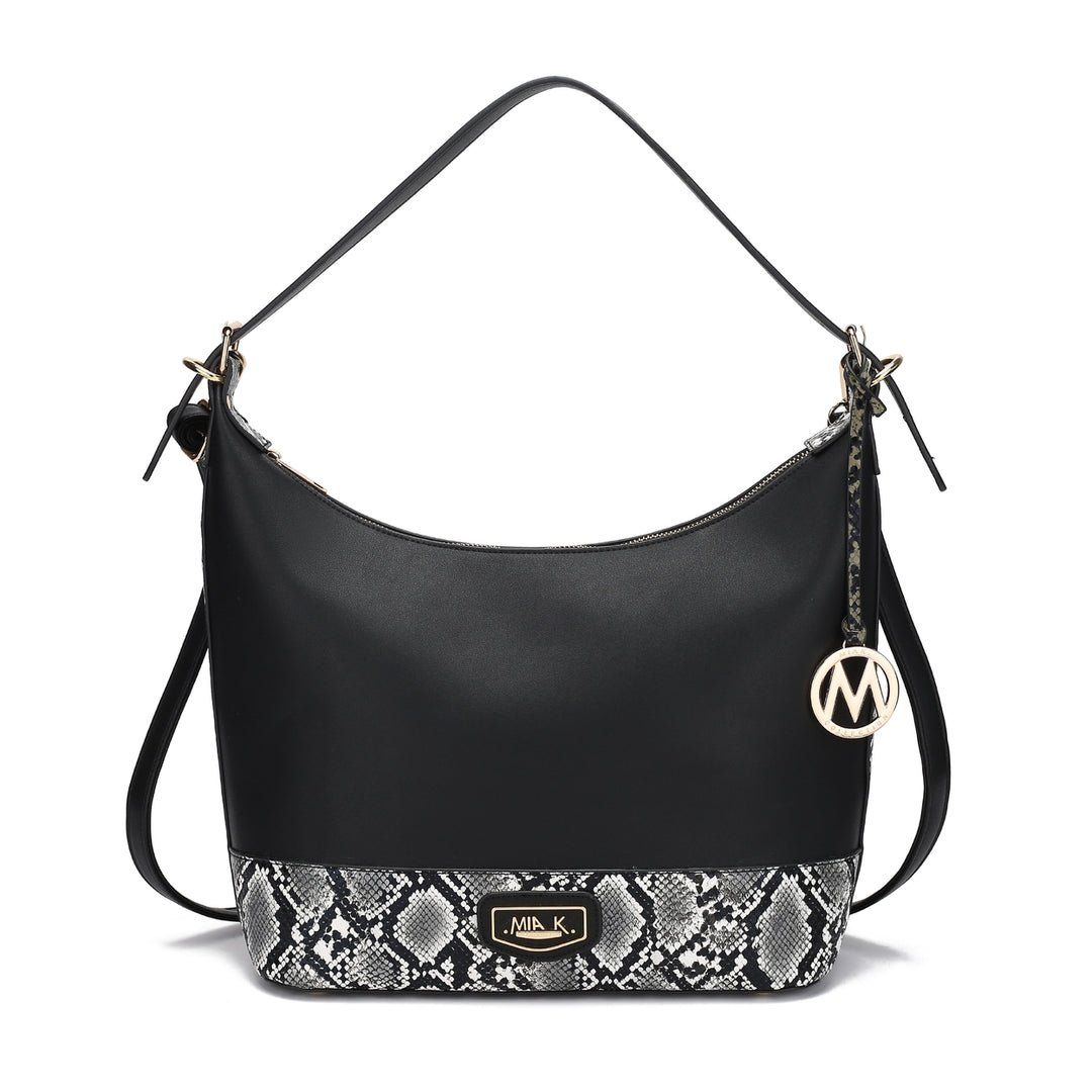 MKFCollection Diana Shoulder Bag - Vegan Leather Designer Handbag Image 4