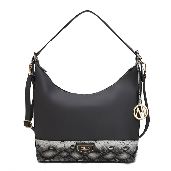 MKFCollection Diana Shoulder Bag - Vegan Leather Designer Handbag Image 6