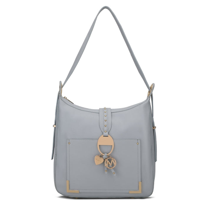 MKFCollection Dinorah Hobo Bag - Vegan Leather Designer Handbag Image 1