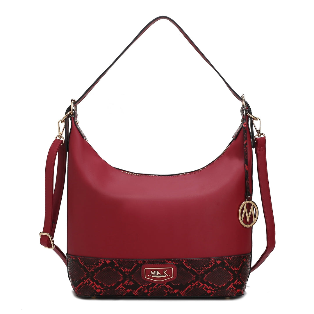 MKFCollection Diana Shoulder Bag - Vegan Leather Designer Handbag Image 9