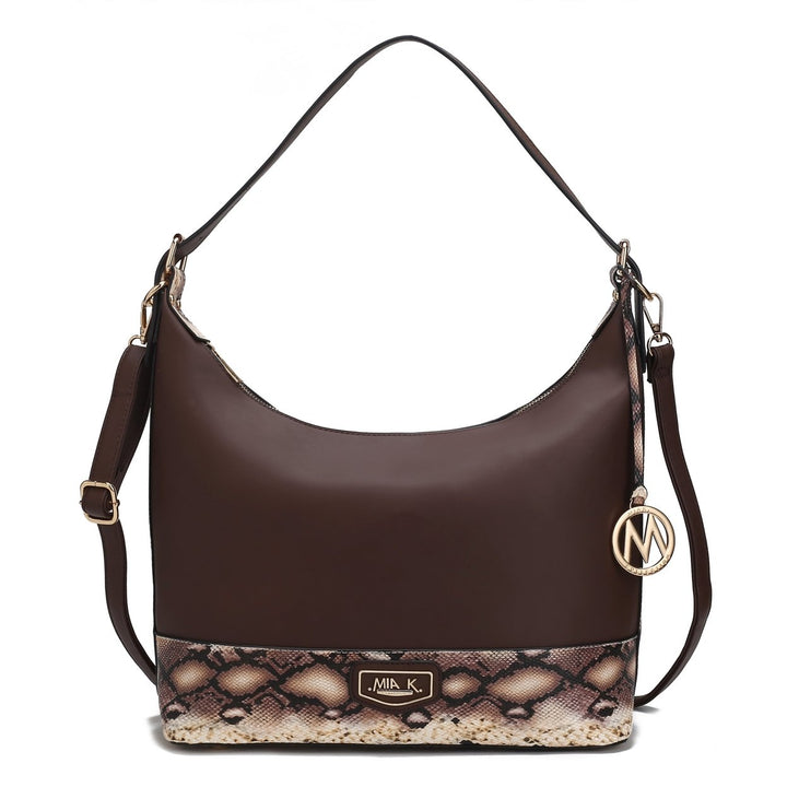 MKFCollection Diana Shoulder Bag - Vegan Leather Designer Handbag Image 1