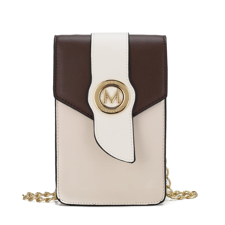 MKFCollection Dixie Phone Crossbody Bag - Vegan Leather Designer Handbag Image 4