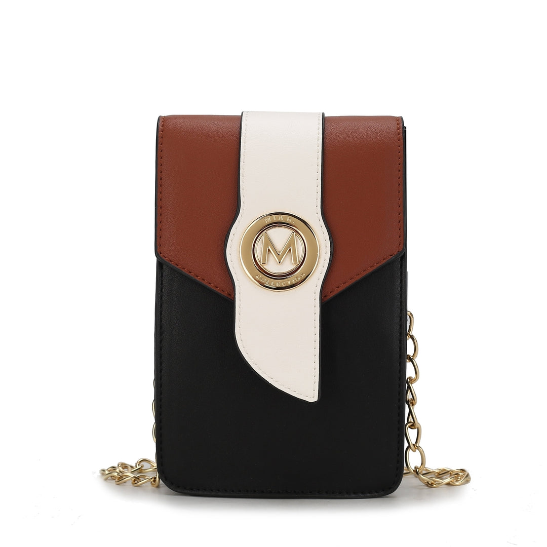 MKFCollection Dixie Phone Crossbody Bag - Vegan Leather Designer Handbag Image 4