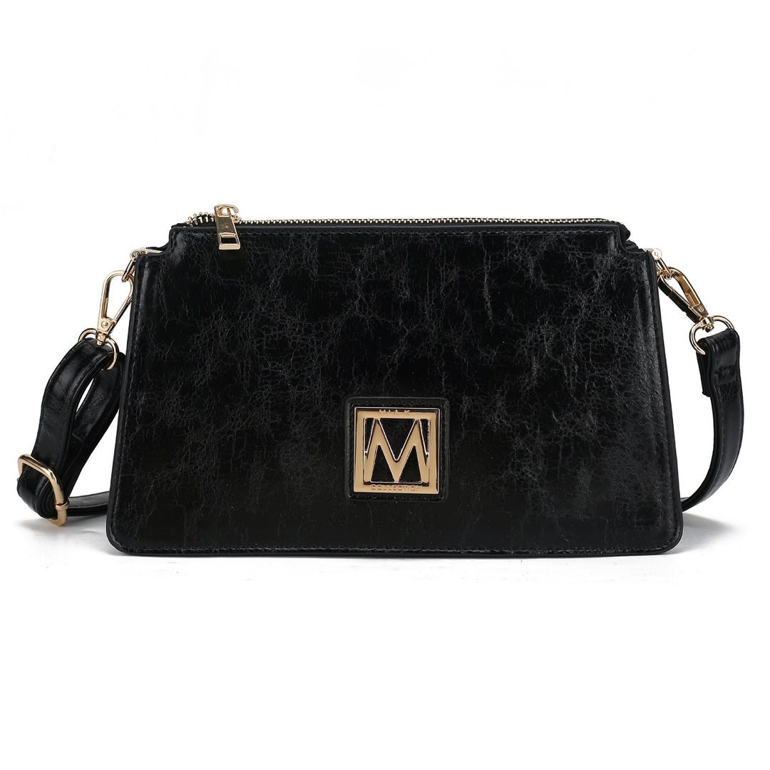 MKFCollection Domitila Shoulder Bag - Vegan Leather Designer Handbag Image 2