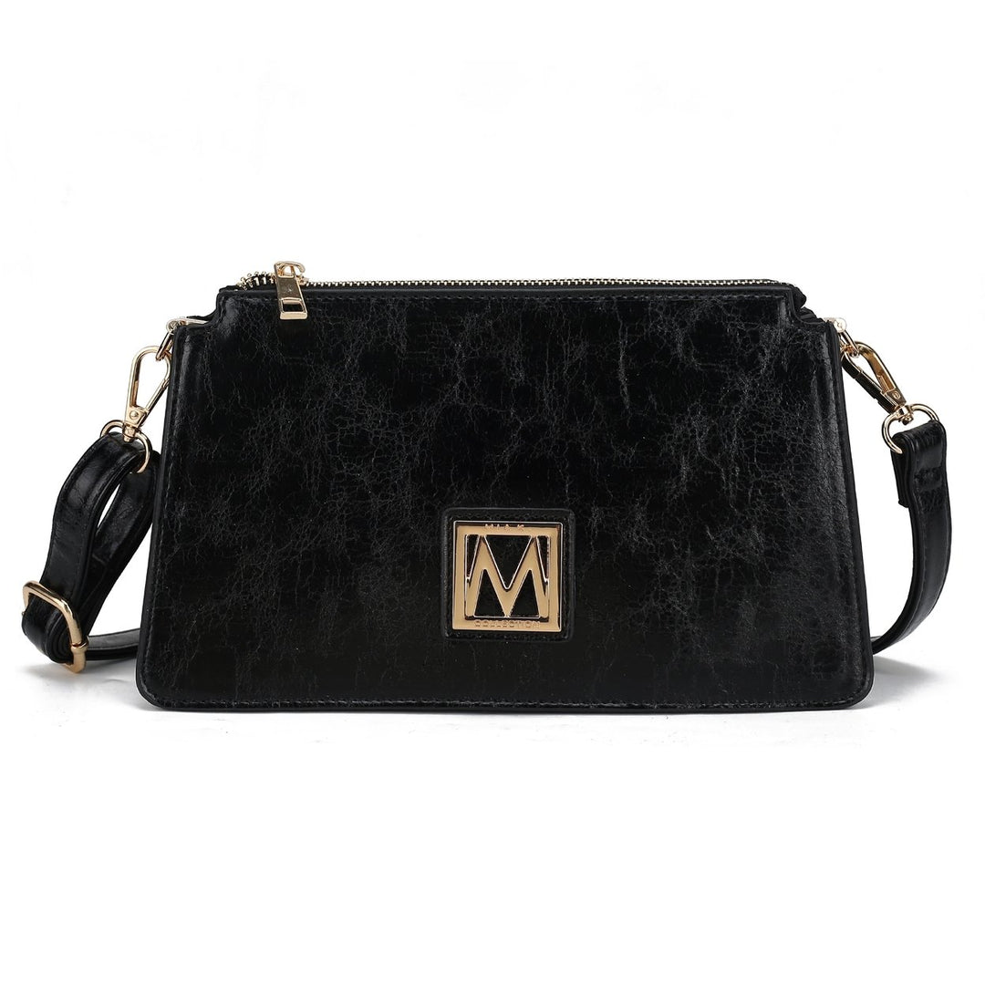 MKFCollection Domitila Shoulder Bag - Vegan Leather Designer Handbag Image 1