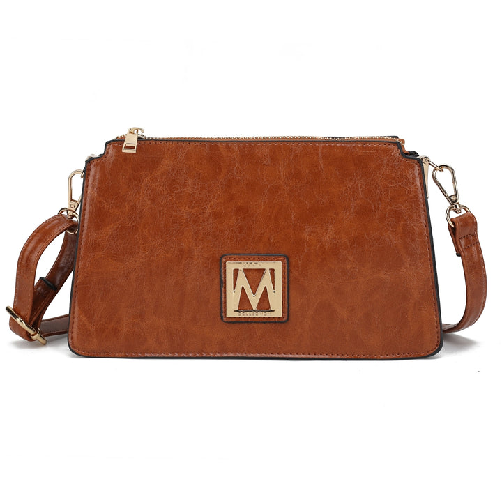 MKFCollection Domitila Shoulder Bag - Vegan Leather Designer Handbag Image 3