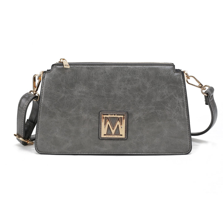 MKFCollection Domitila Shoulder Bag - Vegan Leather Designer Handbag Image 4