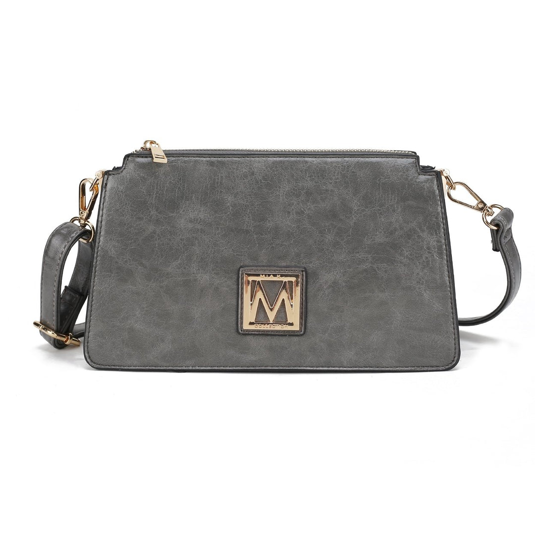 MKFCollection Domitila Shoulder Bag - Vegan Leather Designer Handbag Image 1