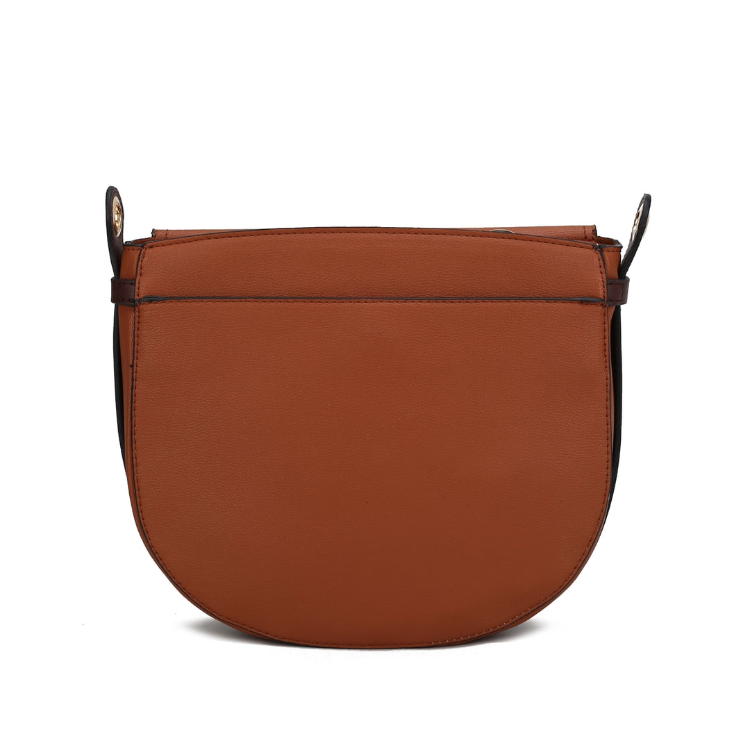 MKFCollection Drew Shoulder Bag - Vegan Leather Designer Handbag Image 3