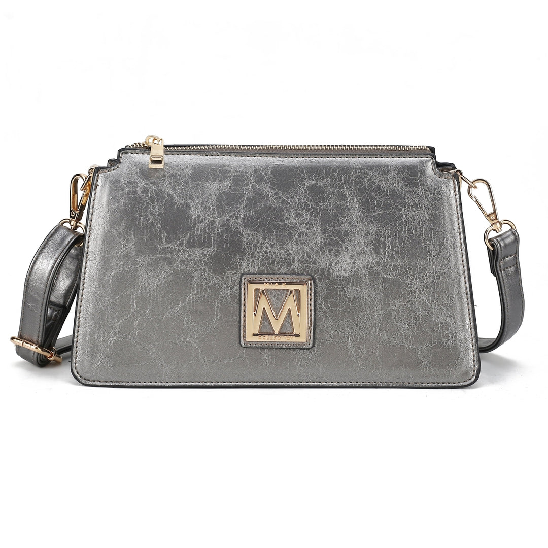 MKFCollection Domitila Shoulder Bag - Vegan Leather Designer Handbag Image 8