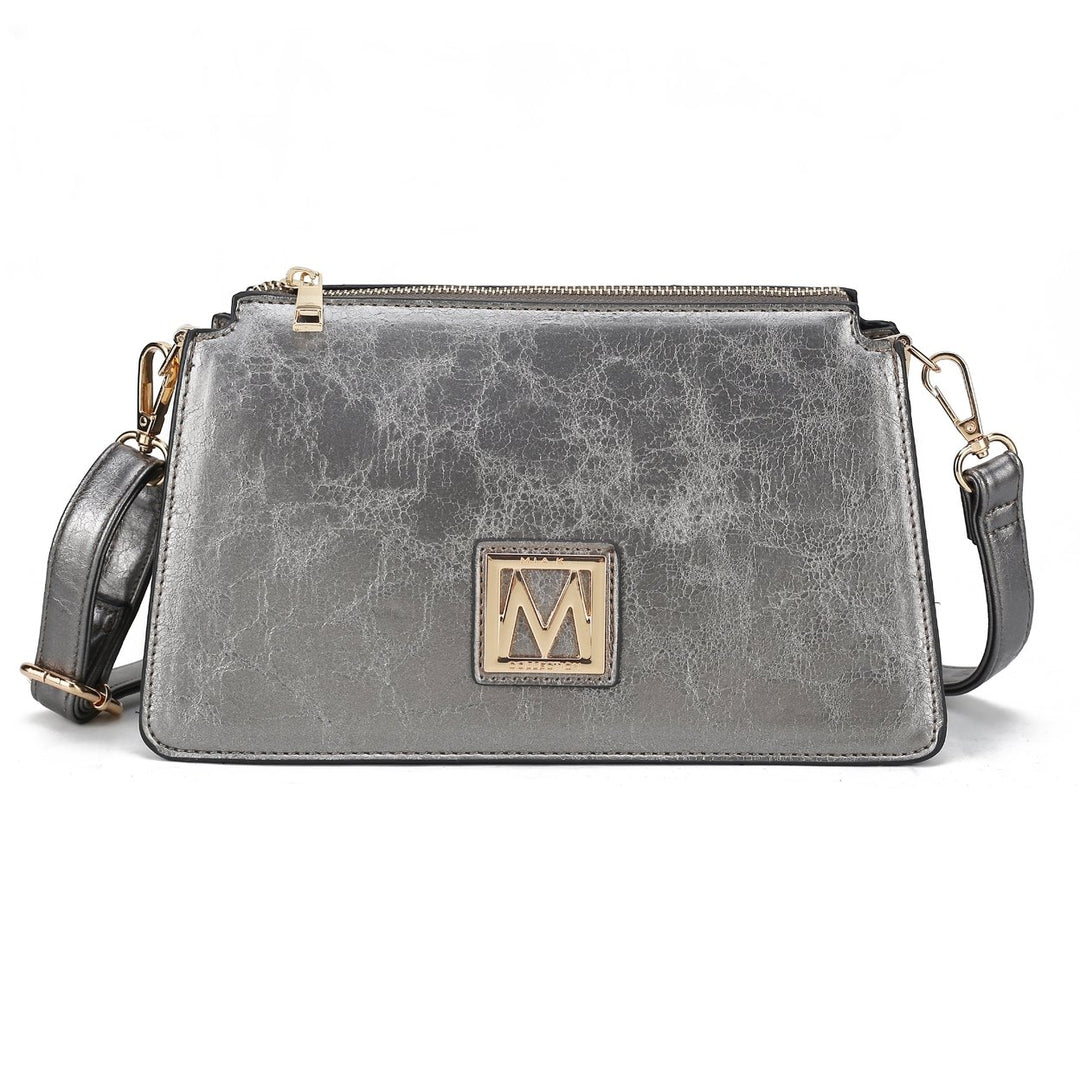 MKFCollection Domitila Shoulder Bag - Vegan Leather Designer Handbag Image 1