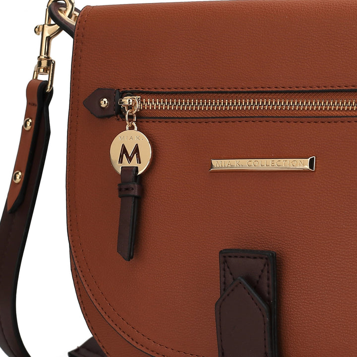 MKFCollection Drew Shoulder Bag - Vegan Leather Designer Handbag Image 4