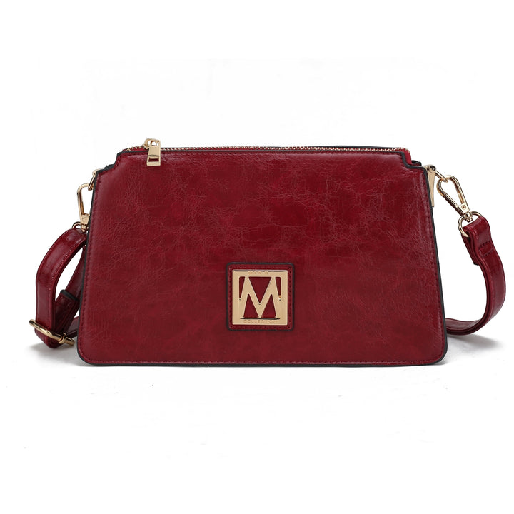 MKFCollection Domitila Shoulder Bag - Vegan Leather Designer Handbag Image 10