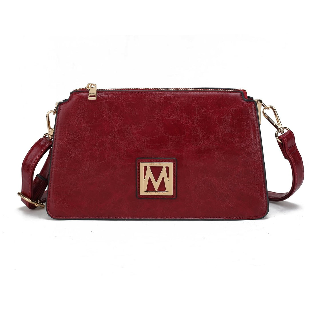 MKFCollection Domitila Shoulder Bag - Vegan Leather Designer Handbag Image 1