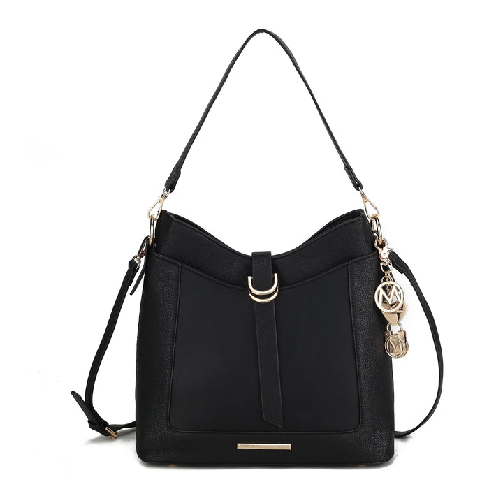 MKFCollection Geneva Shoulder Bag - Vegan Leather Designer Handbag Image 2