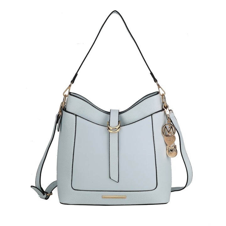 MKFCollection Geneva Shoulder Bag - Vegan Leather Designer Handbag Image 3