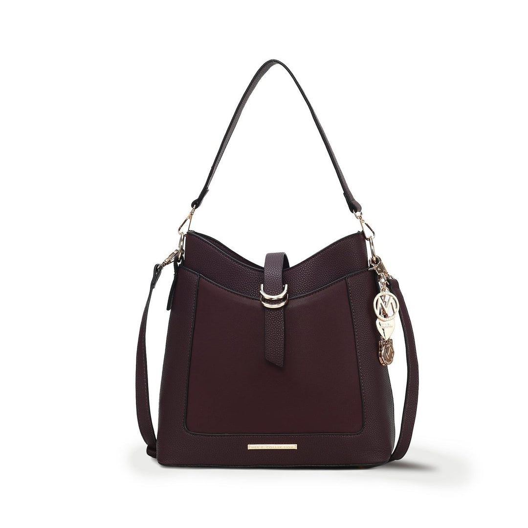 MKFCollection Geneva Shoulder Bag - Vegan Leather Designer Handbag Image 4