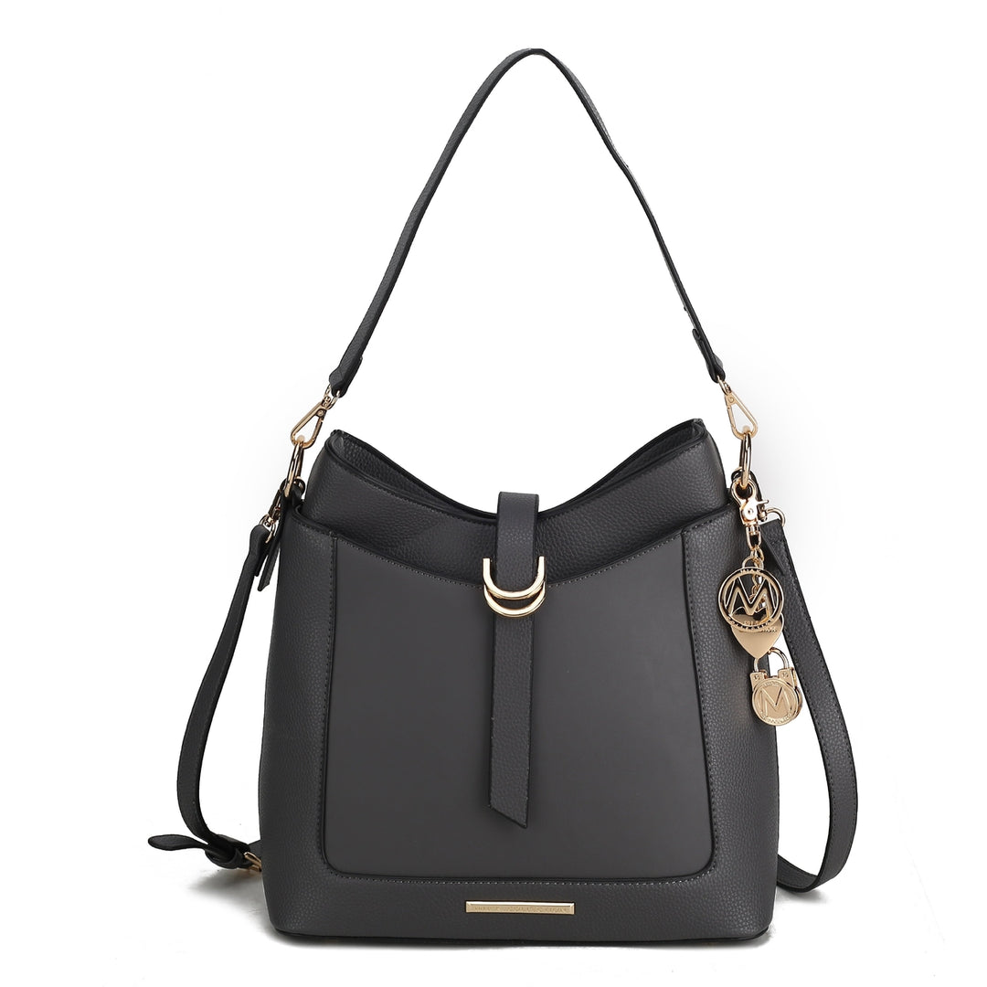 MKFCollection Geneva Shoulder Bag - Vegan Leather Designer Handbag Image 6